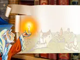 Полоса-экран из интерактивной книги «Принцесса на горошине»