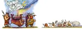 Иллюстрация к книге А. Усачёва «Первобытная история», издательство «Азбука», 2015 г.