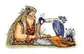 Иллюстрация к книге А. Усачёва «Первобытная история», издательство «Азбука», 2015 г.